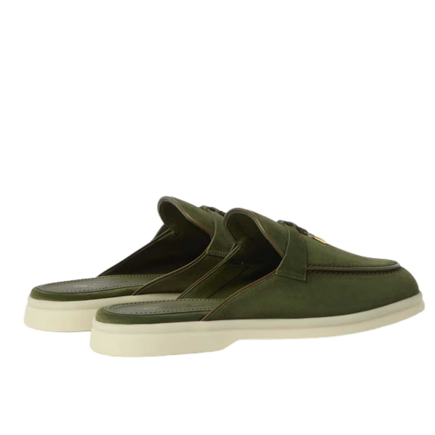 Loro Piana Charms Walk Babouche Loafer Ribbon Green
