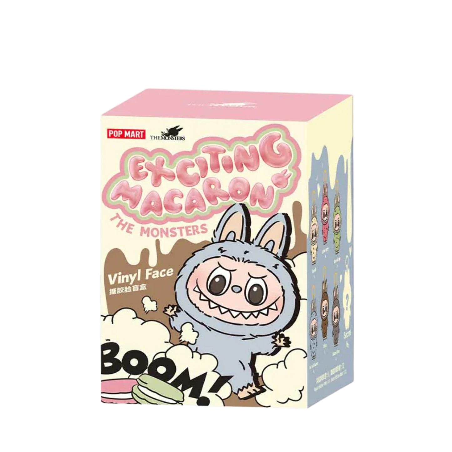 Pop Mart Labubu The Monsters Tasty Macarons Vinyl Plush Pendant Single Blind Box