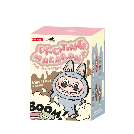Pop Mart Labubu The Monsters Tasty Macarons Vinyl Plush Pendant Single Blind Box