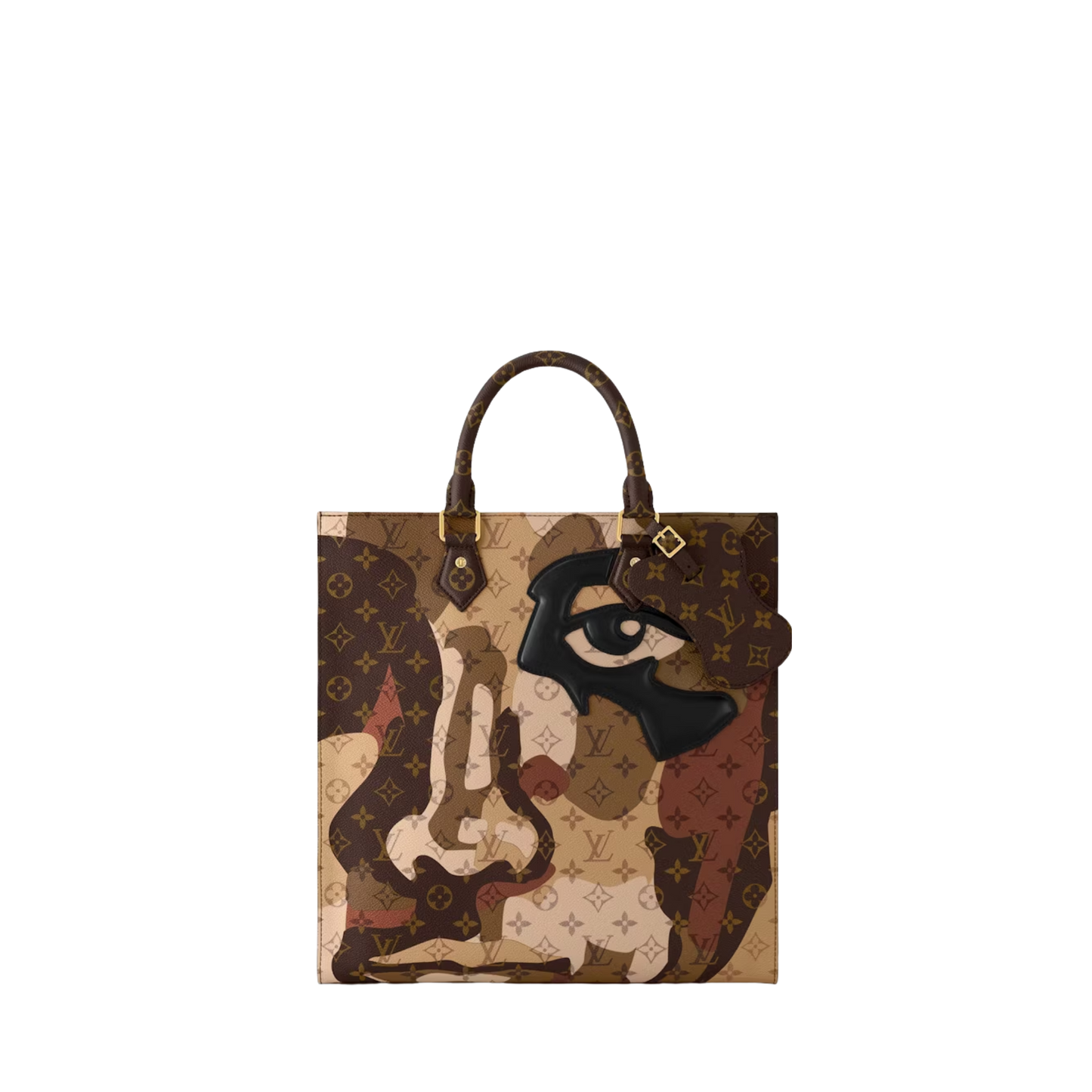 Louis Vuitton "Sac Plat" NV Tote Bag Brown (M46679)