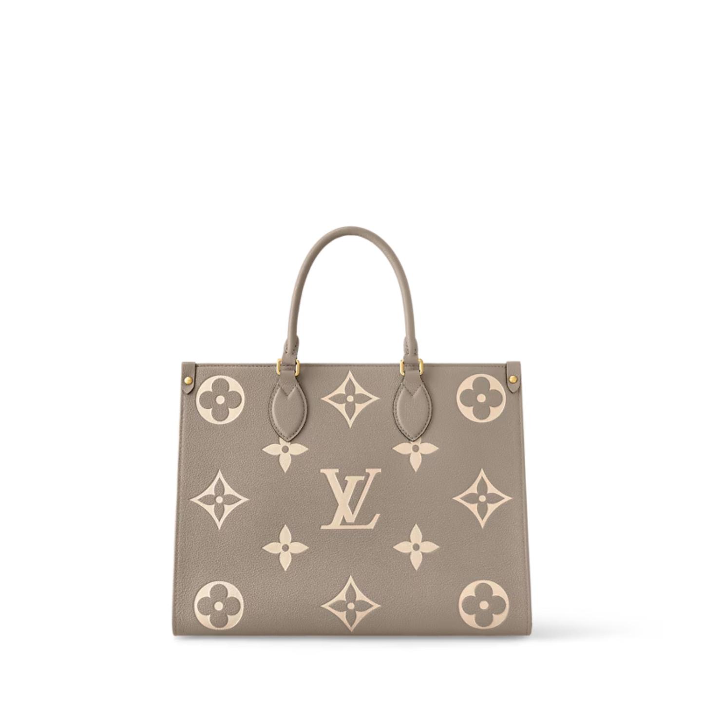 Louis Vuitton "OnTheGo" MM Bicolour Monogram Empreinte Tote Bag (M45494)