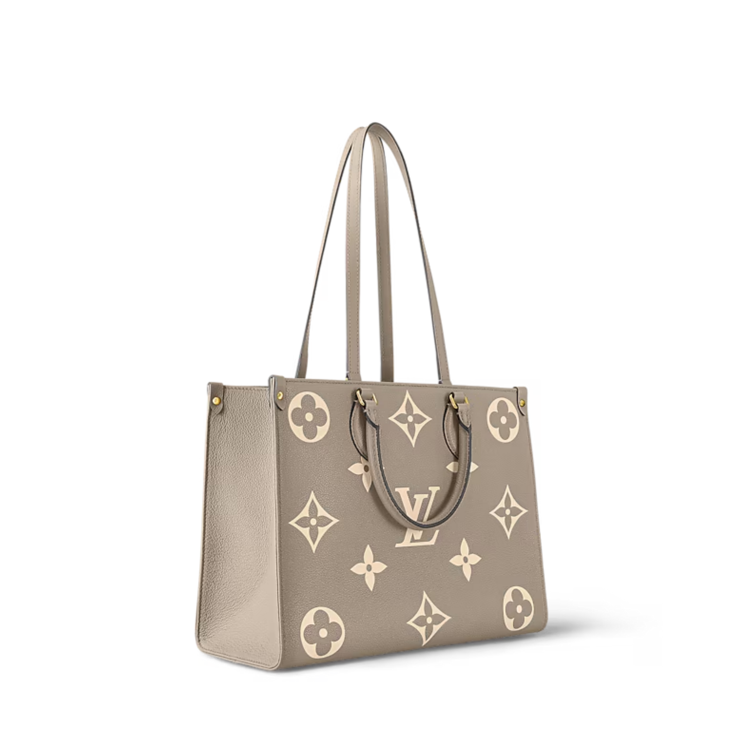 Louis Vuitton "OnTheGo" MM Bicolour Monogram Empreinte Tote Bag (M45494)
