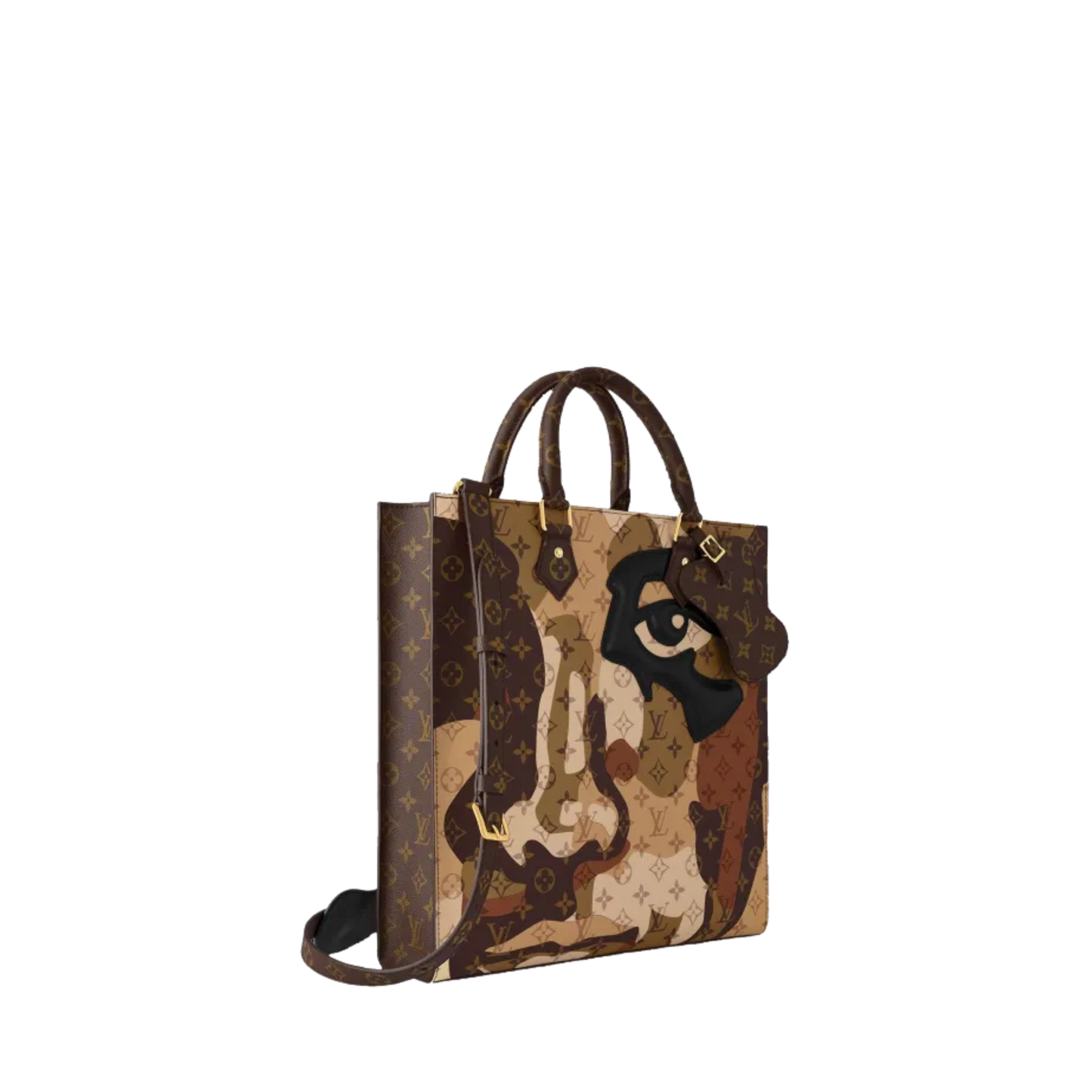 Louis Vuitton "Sac Plat" NV Tote Bag Brown (M46679)
