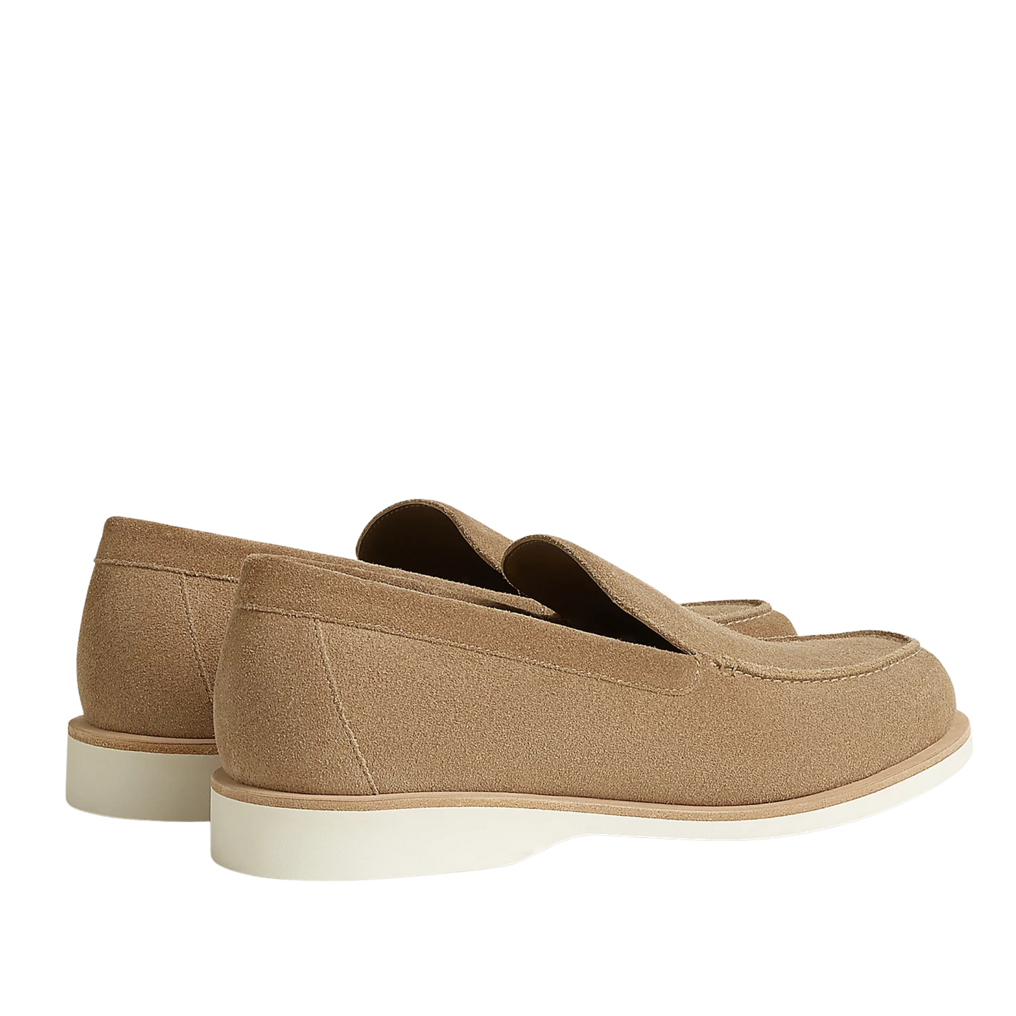 Hermès Low Loafer Suede Beige Sable