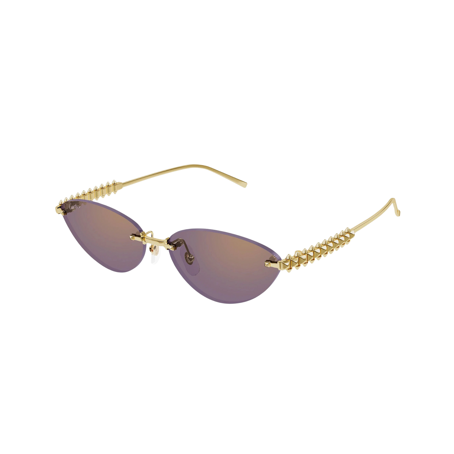 Cartier Sunglasses Gold Gold Violet (CT0543S-004)