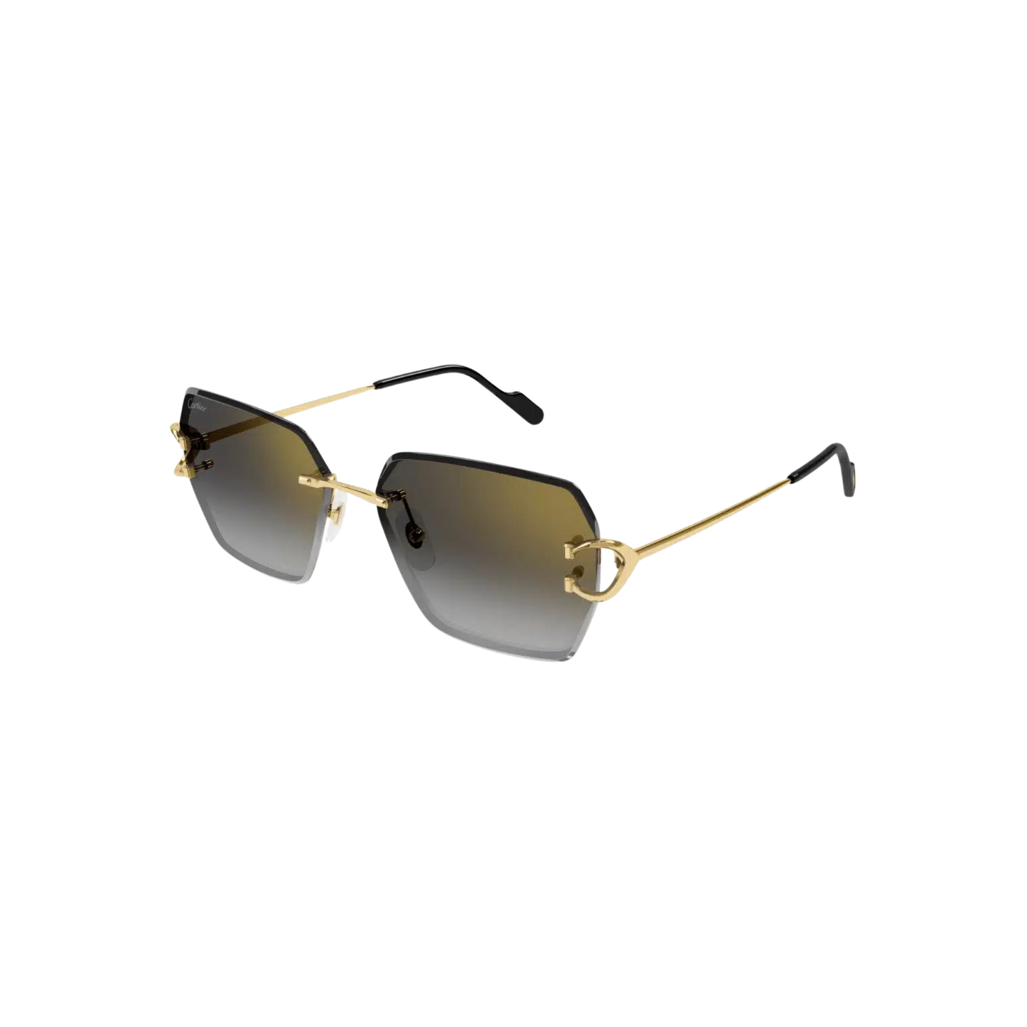 Cartier Sunglasses Gold Gold Grey (CT0466S-001)