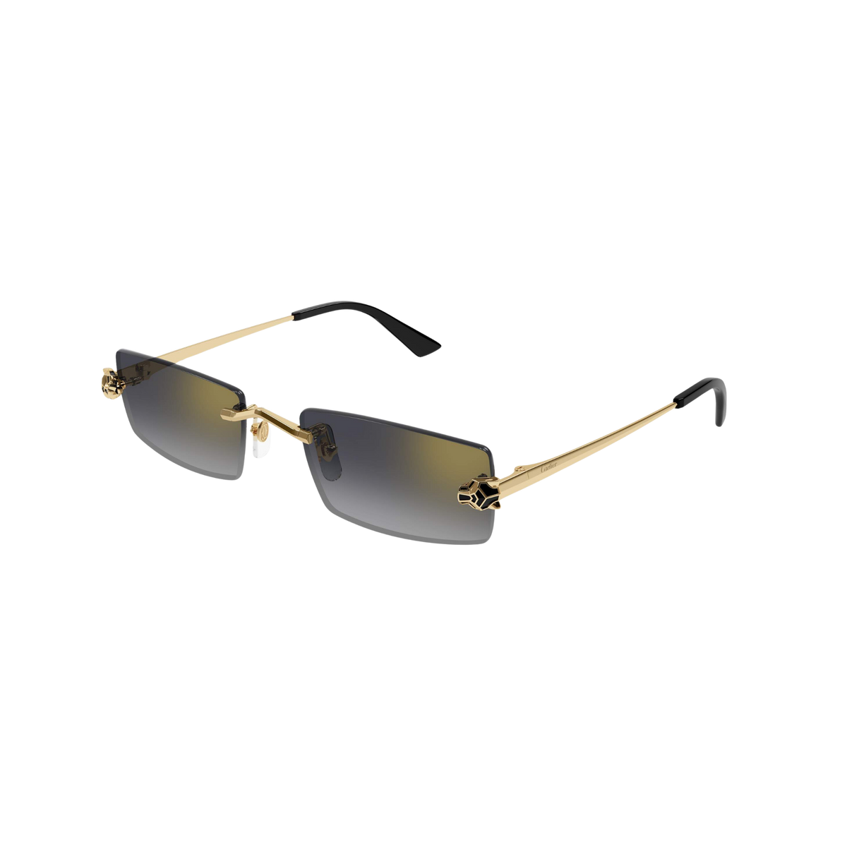 Cartier Sunglasses Gold Gold Grey (CT0598S-001 55)
