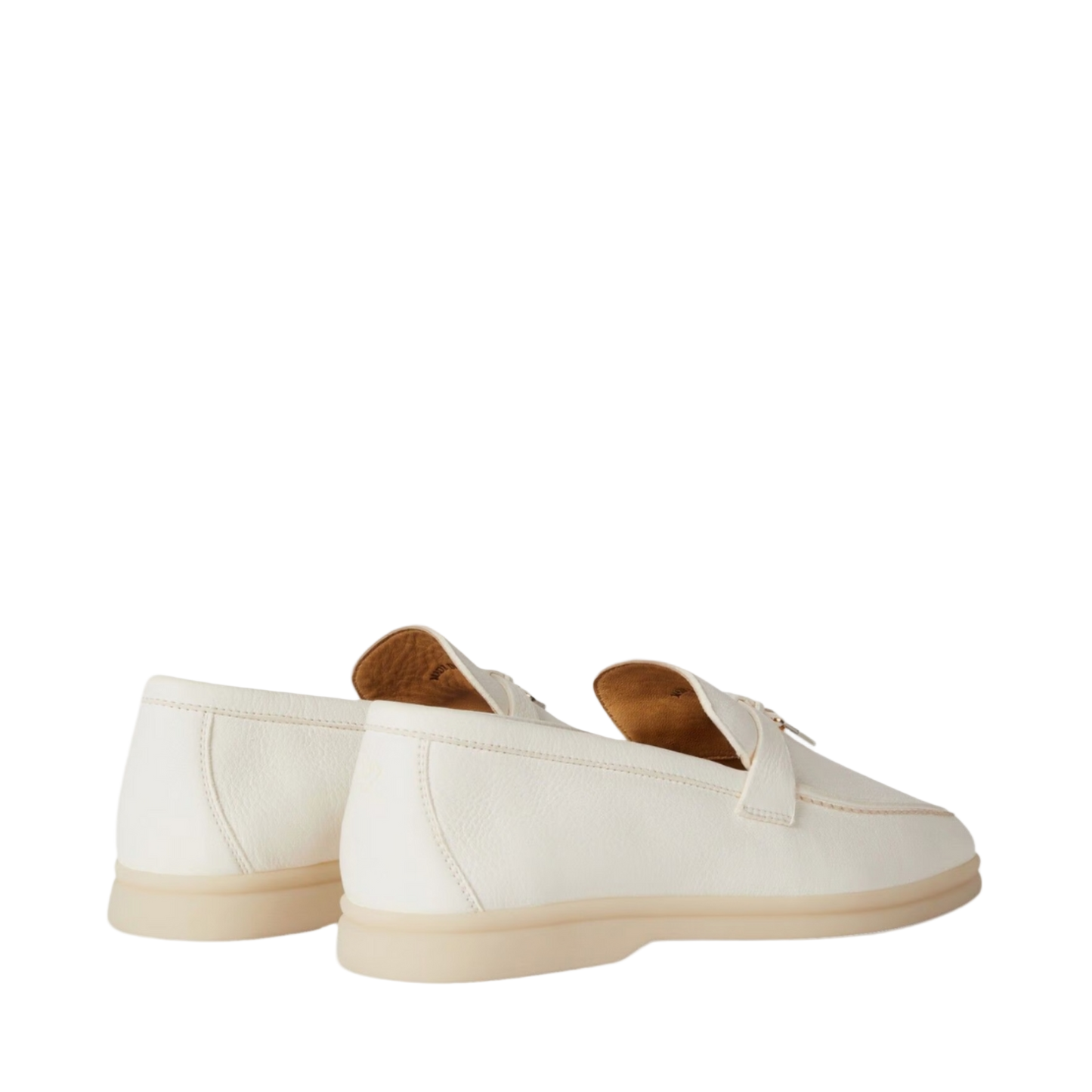 Loro Piana summer charms walk loafer deerskin white (1000)