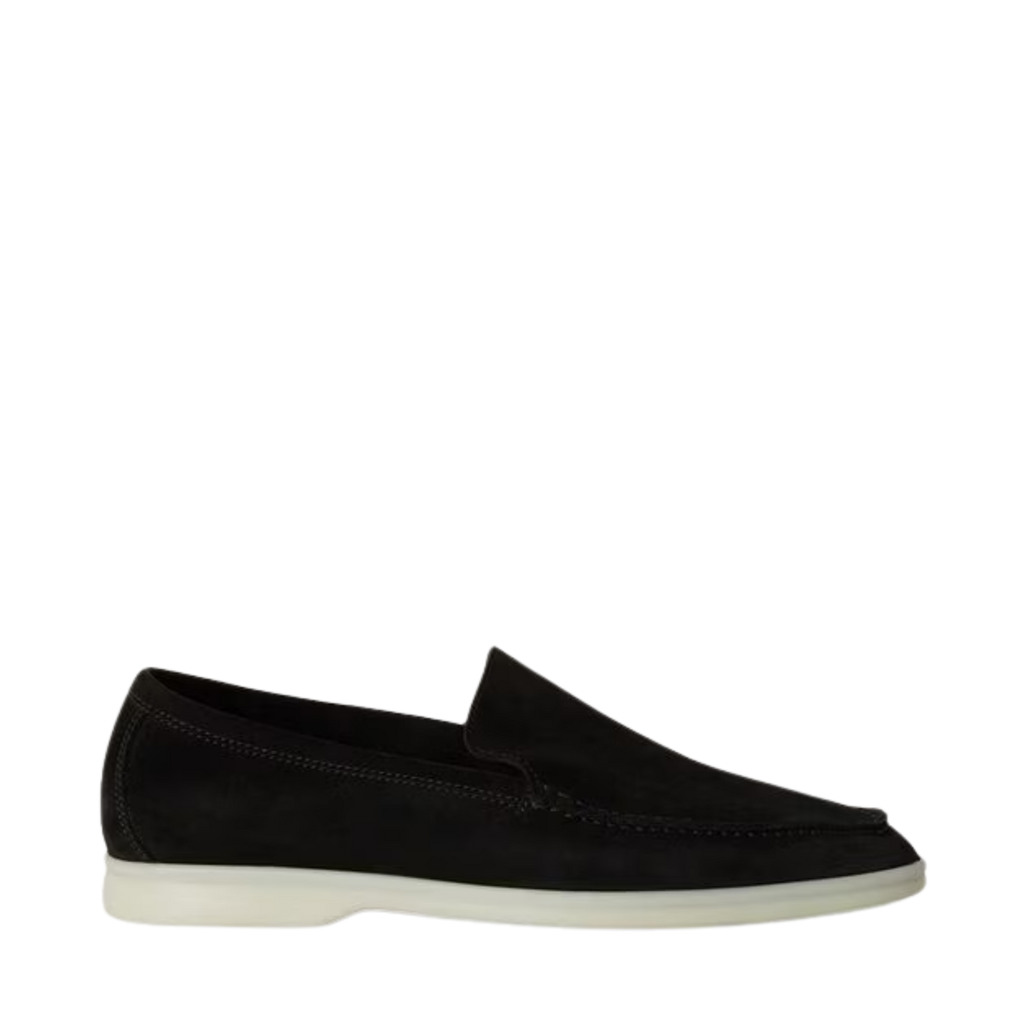 Loro Piana Summer Walk Loafers Suede Black (8000)