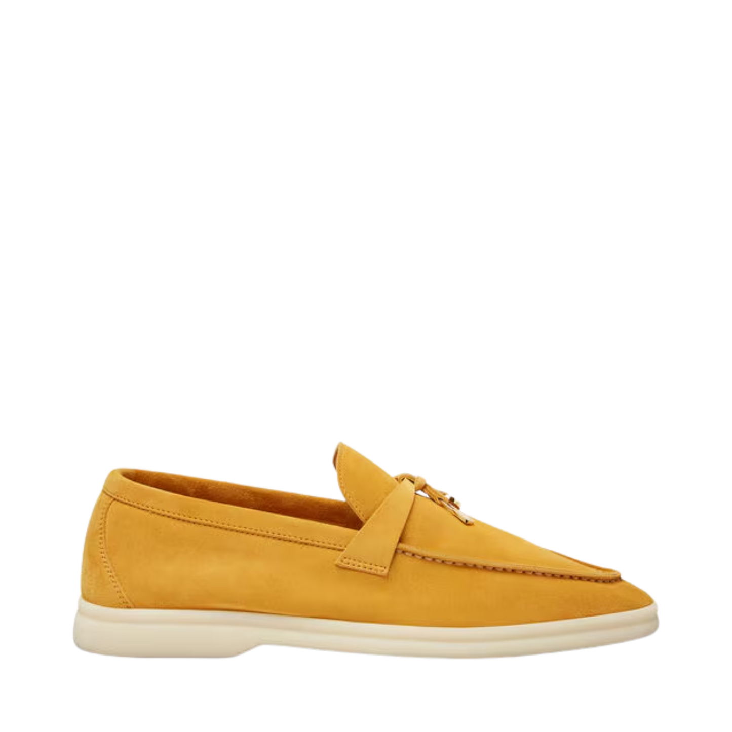Loro Piana summer charms walk loafers suede Saffron Tea (20F7)