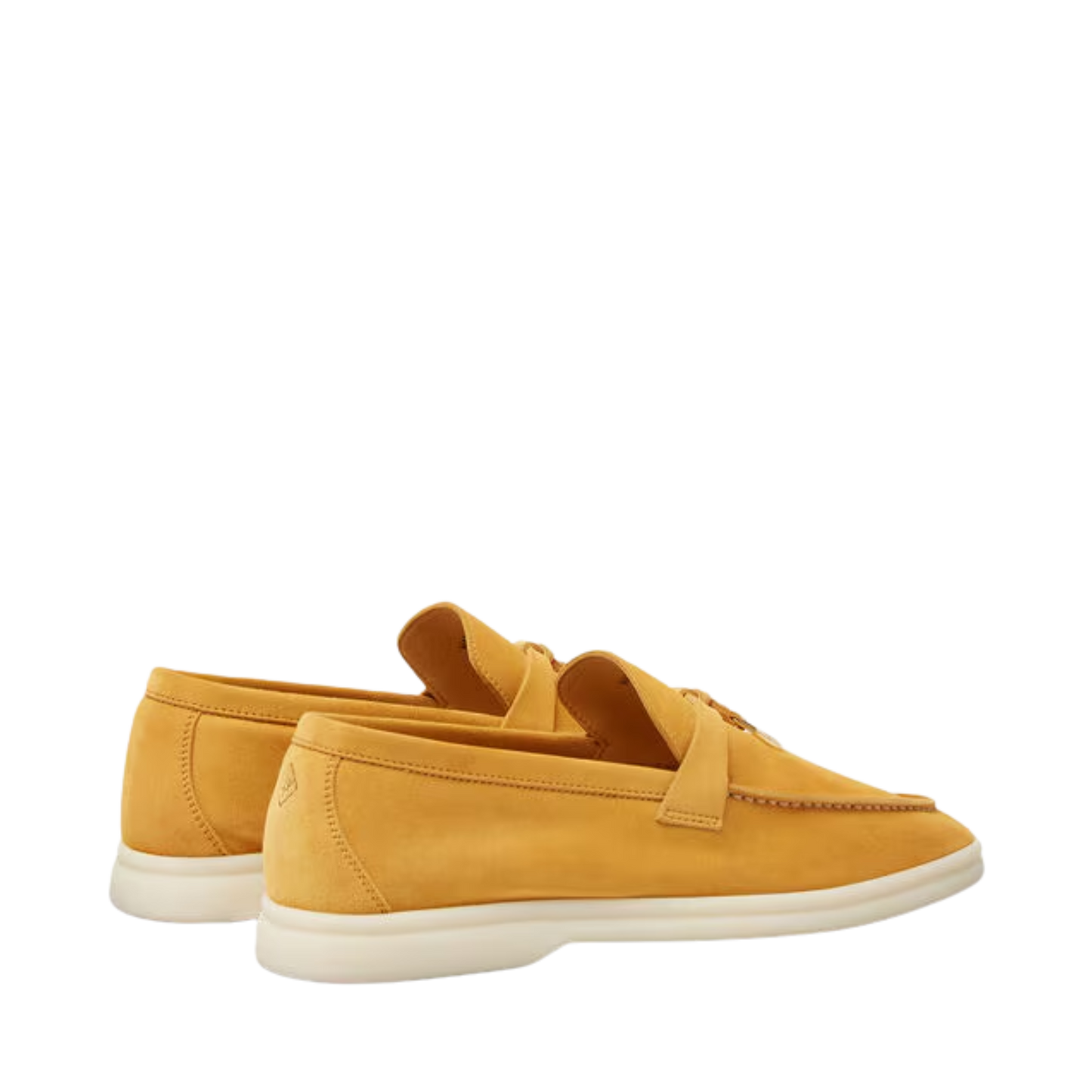 Loro Piana summer charms walk loafers suede Saffron Tea (20F7)