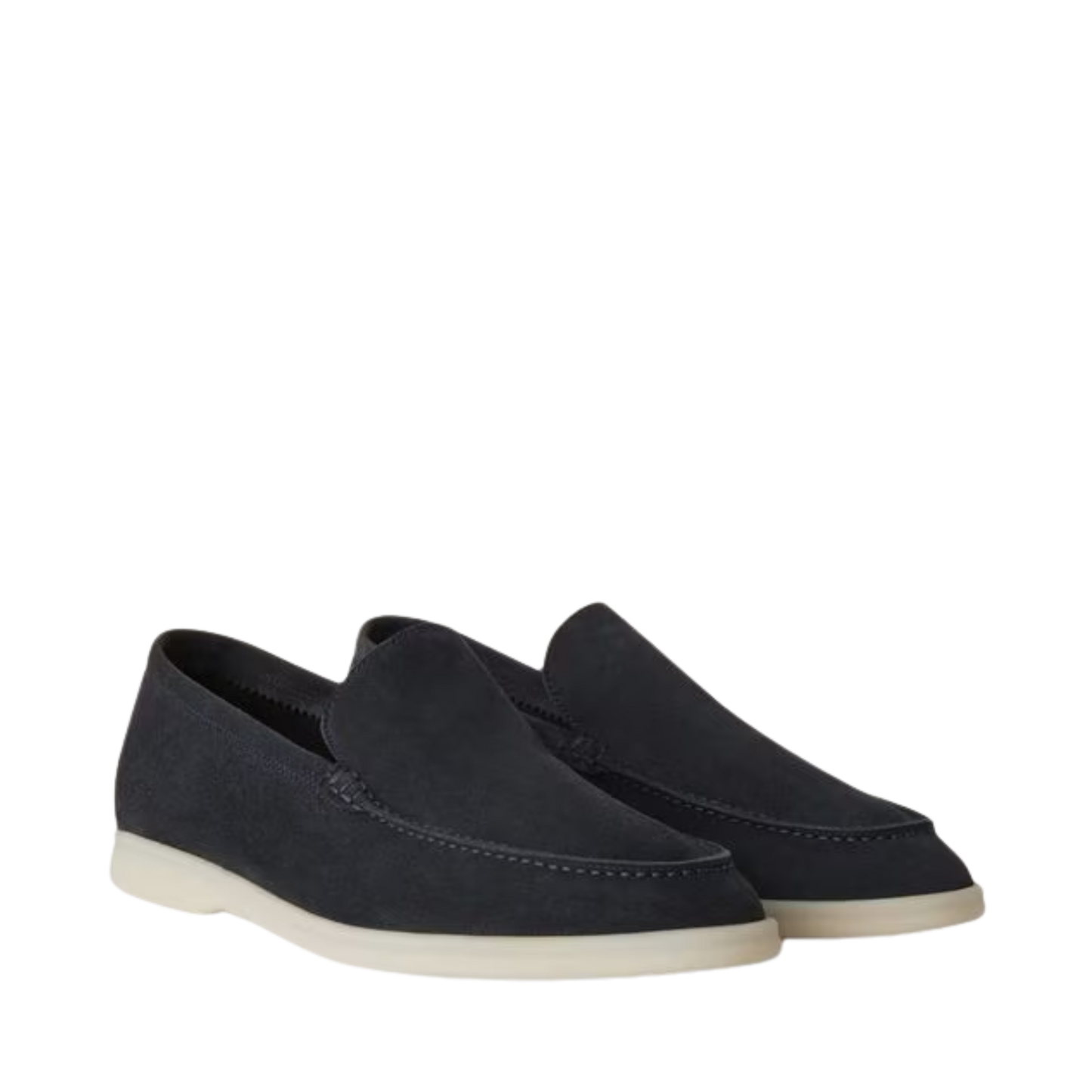 Loro Piana Summer Walk Loafer Suede Classic Blue (W019)