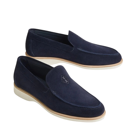 Hermès Low Loafer Suede Marine