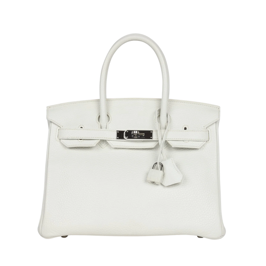 Hermes Birkin 30 Blanc Palladium Hardware