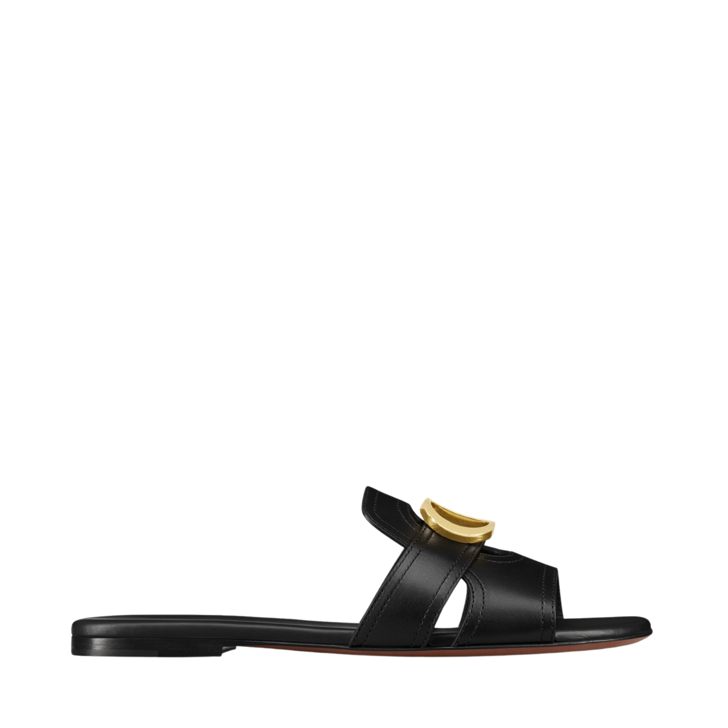 Dior 30 Montaigne Slide - Black Calfskin