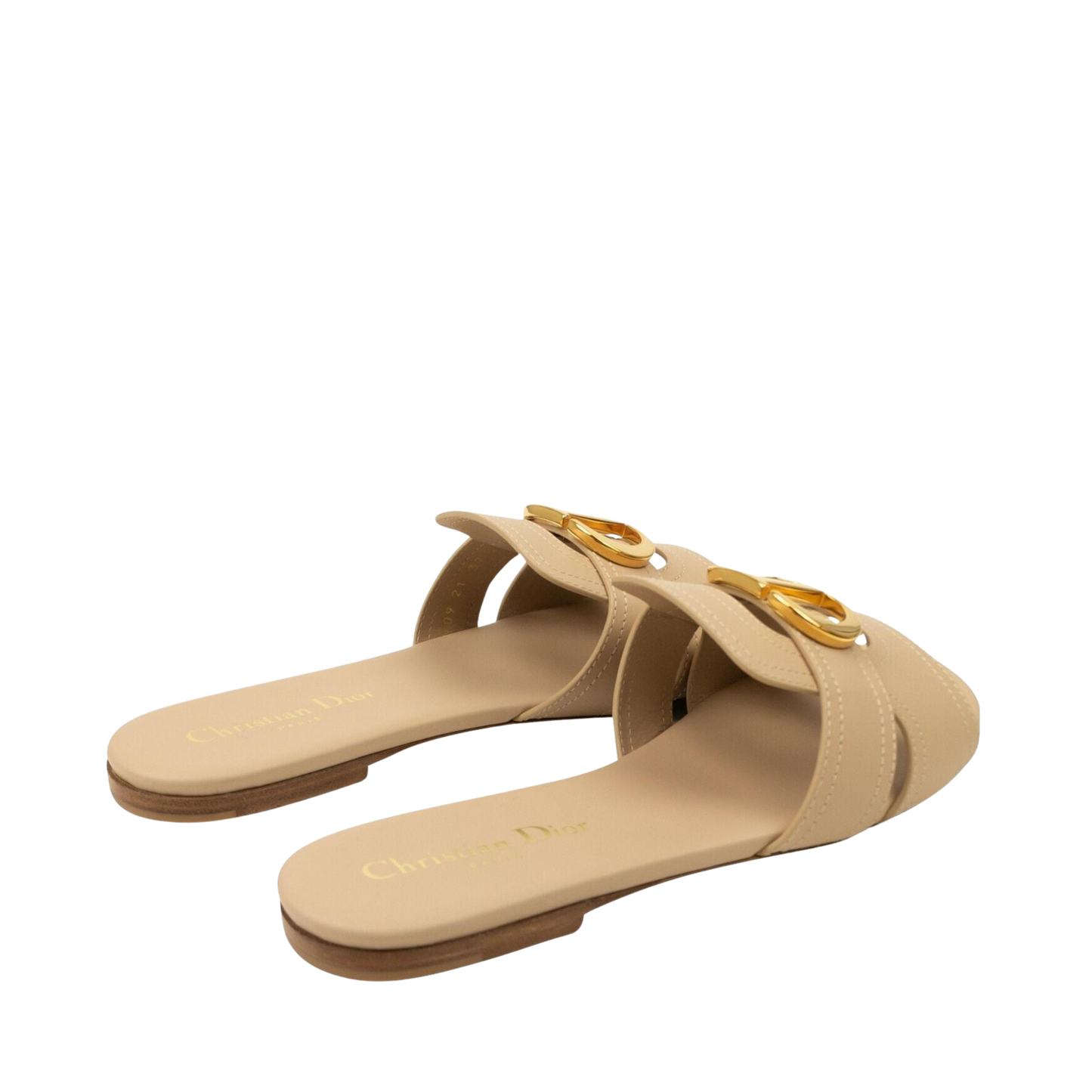 Dior 30 Montaigne Slide - Nude Calfskin