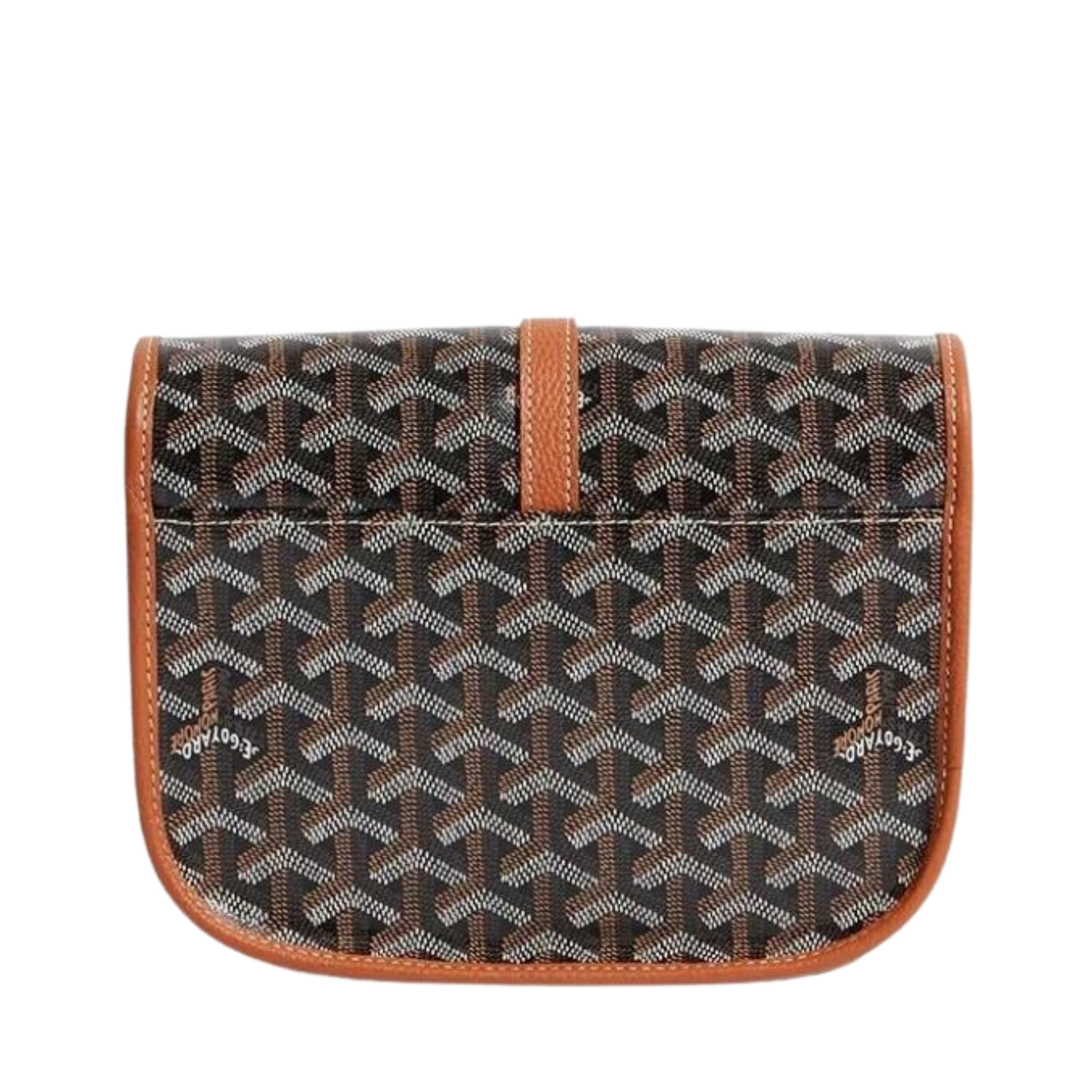 GOYARD BELVEDERE PM BAG "BLACK and TAN