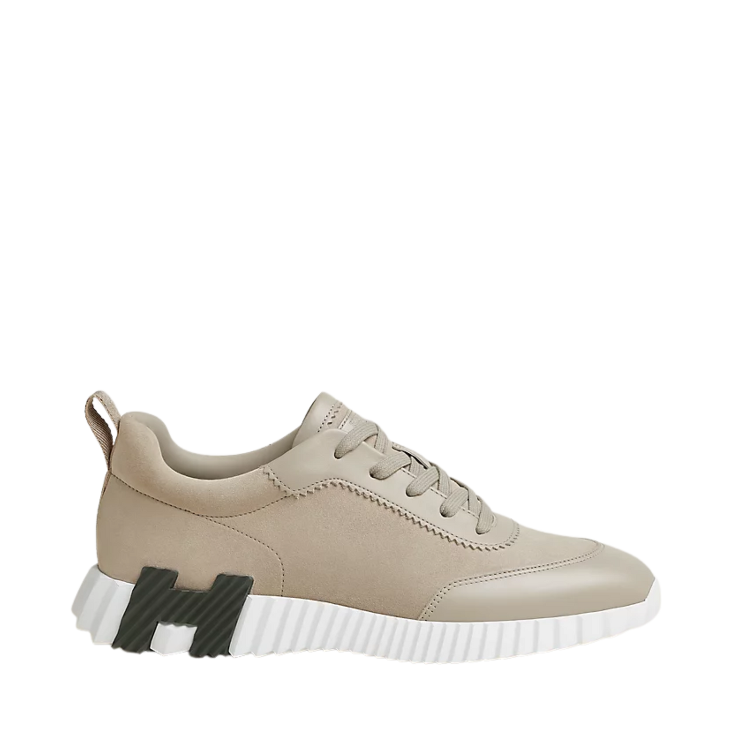 Hermes Bouncing Sneaker Beige Esquisse with Black H