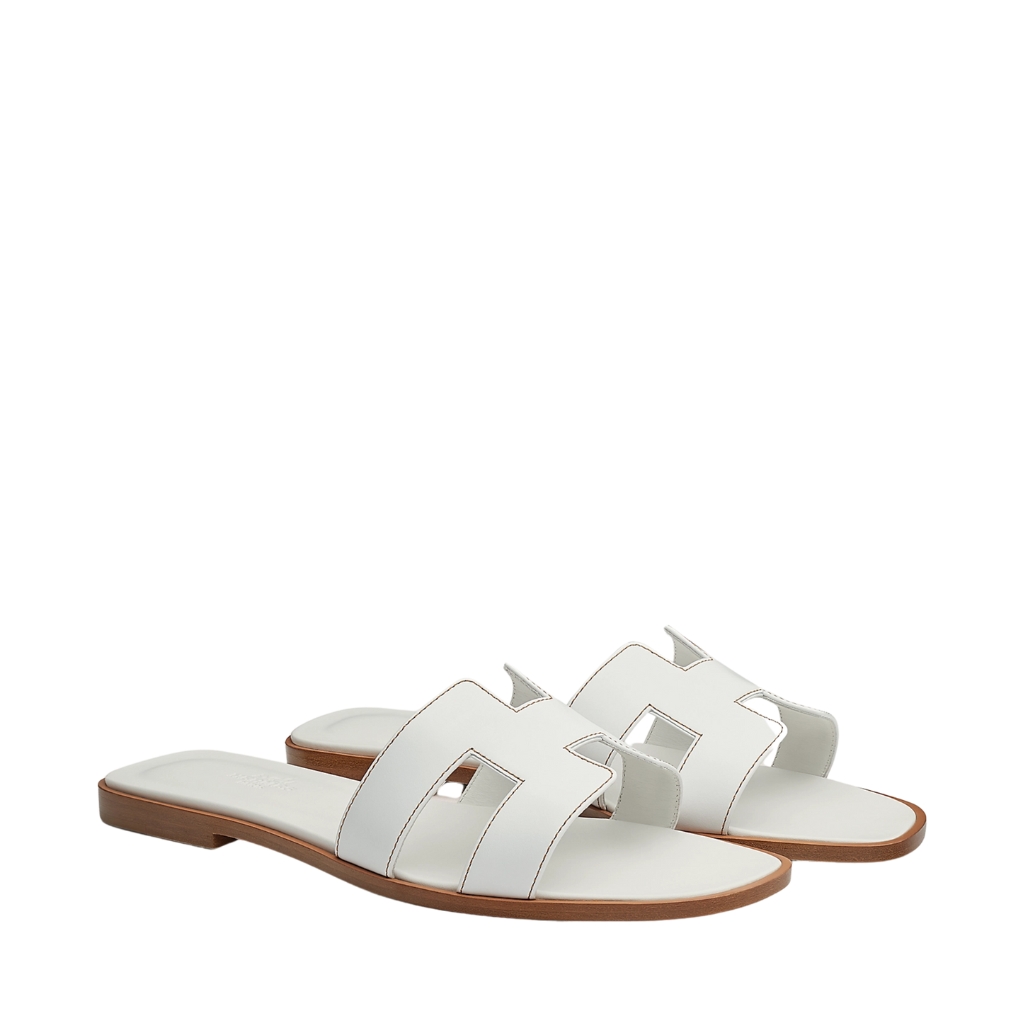 HERMES ORAN SANDAL BLANC
