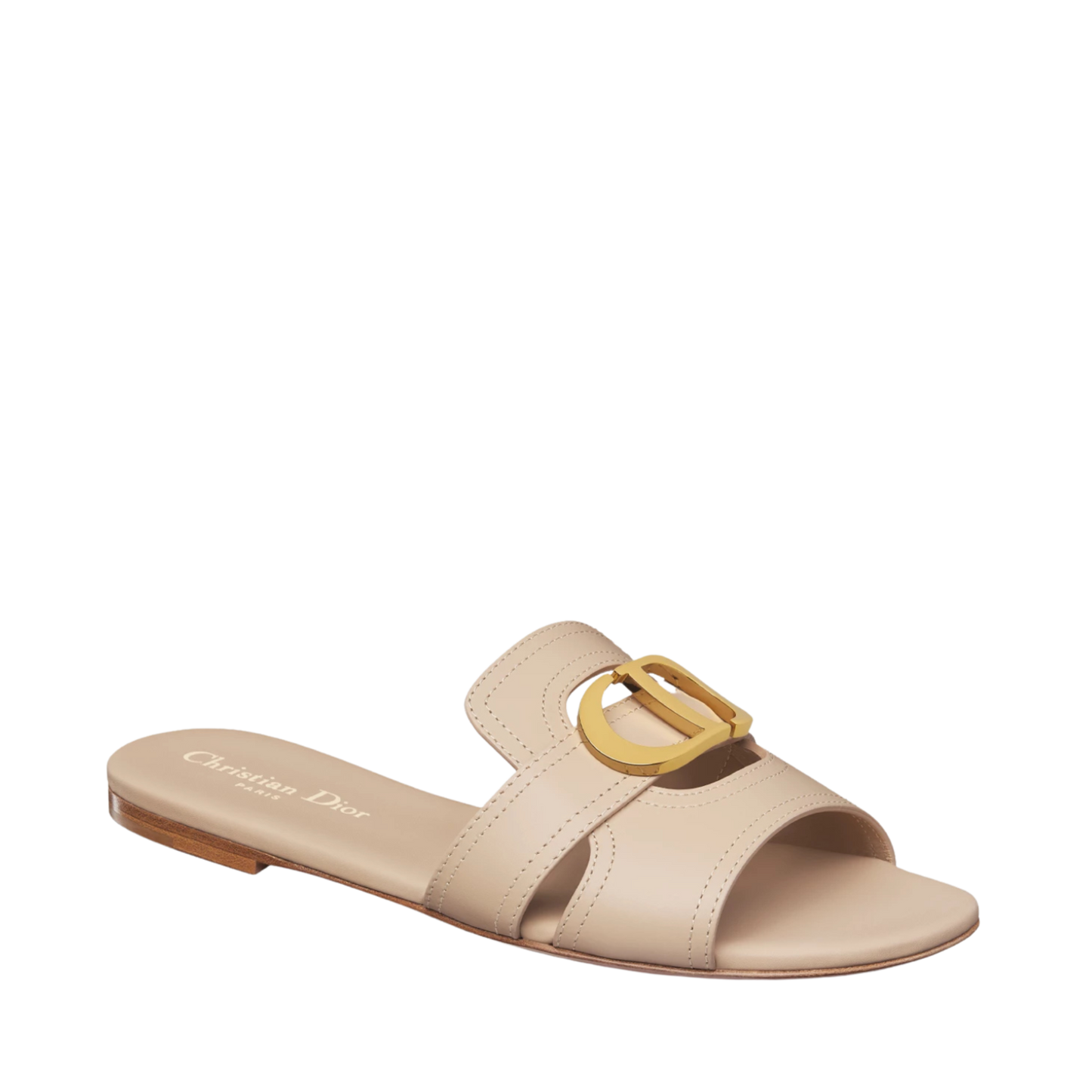 Dior 30 Montaigne Slide - Nude Calfskin
