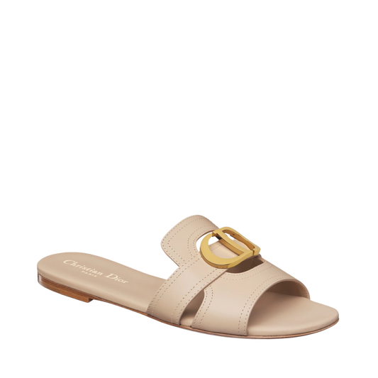 Dior 30 Montaigne Slide - Nude Calfskin