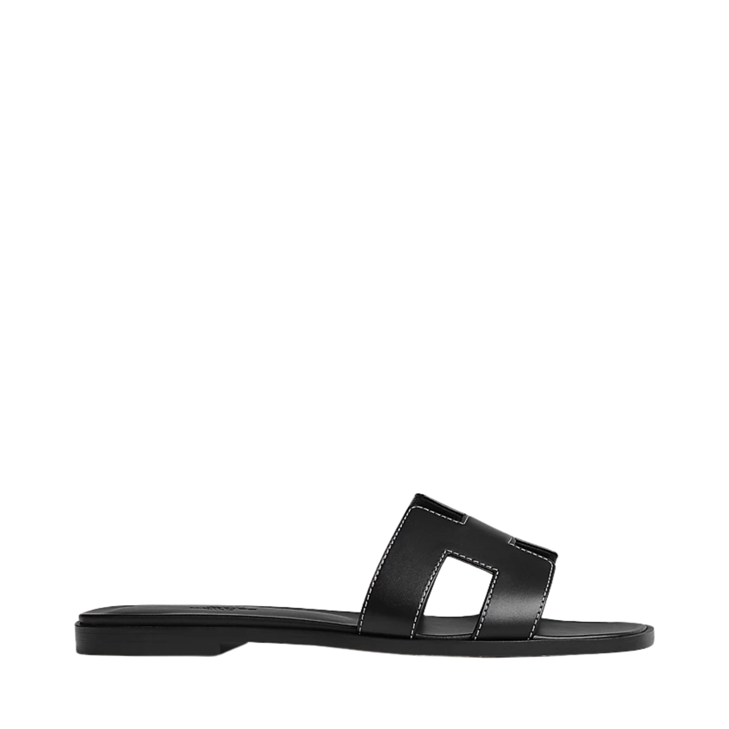 HERMES ORAN SANDAL NOIR
