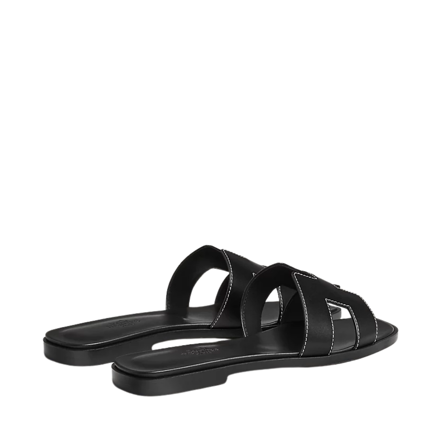 HERMES ORAN SANDAL NOIR