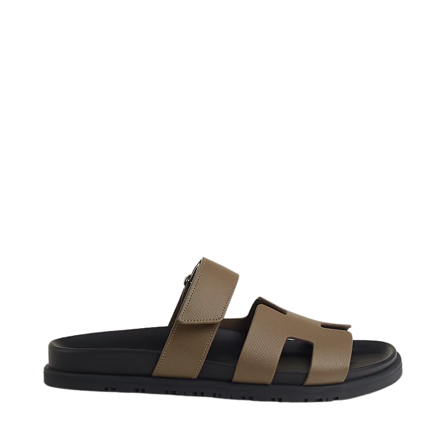 HERMÈS CHYPRE SANDAL ETOUPE "LEATHER"
