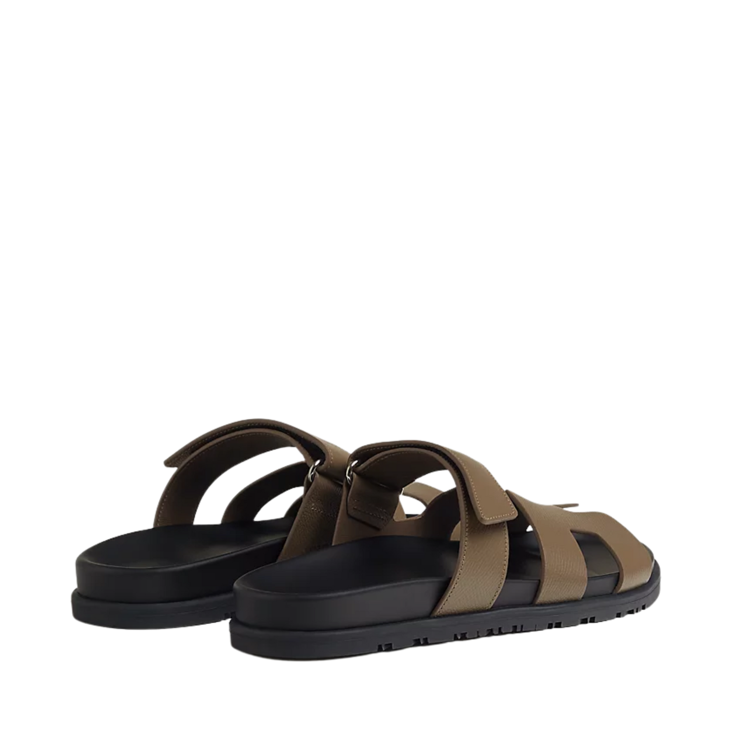 HERMÈS CHYPRE SANDAL ETOUPE "LEATHER"