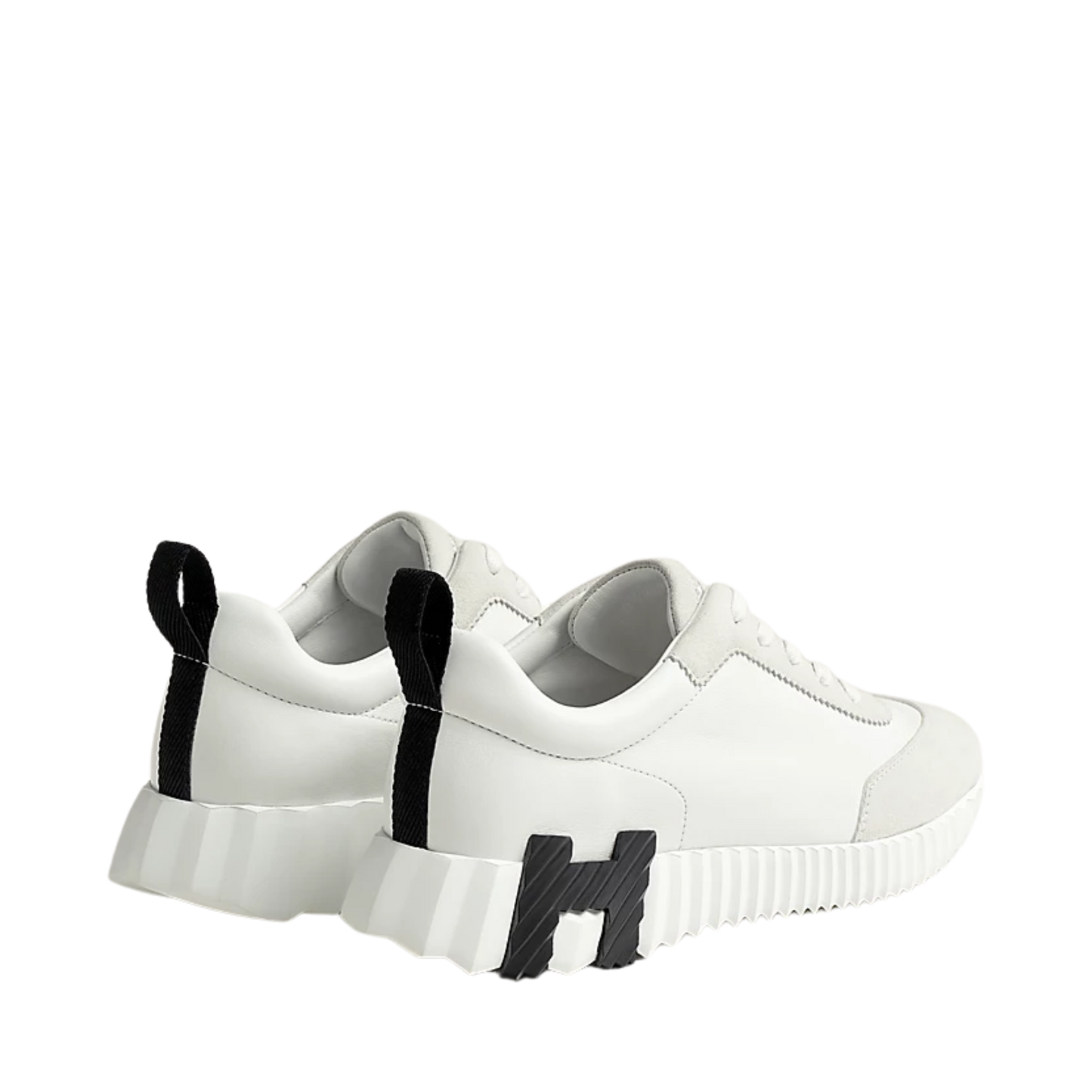 HERMÈS BOUNCE SNEAKER BLANC WITH BLACK