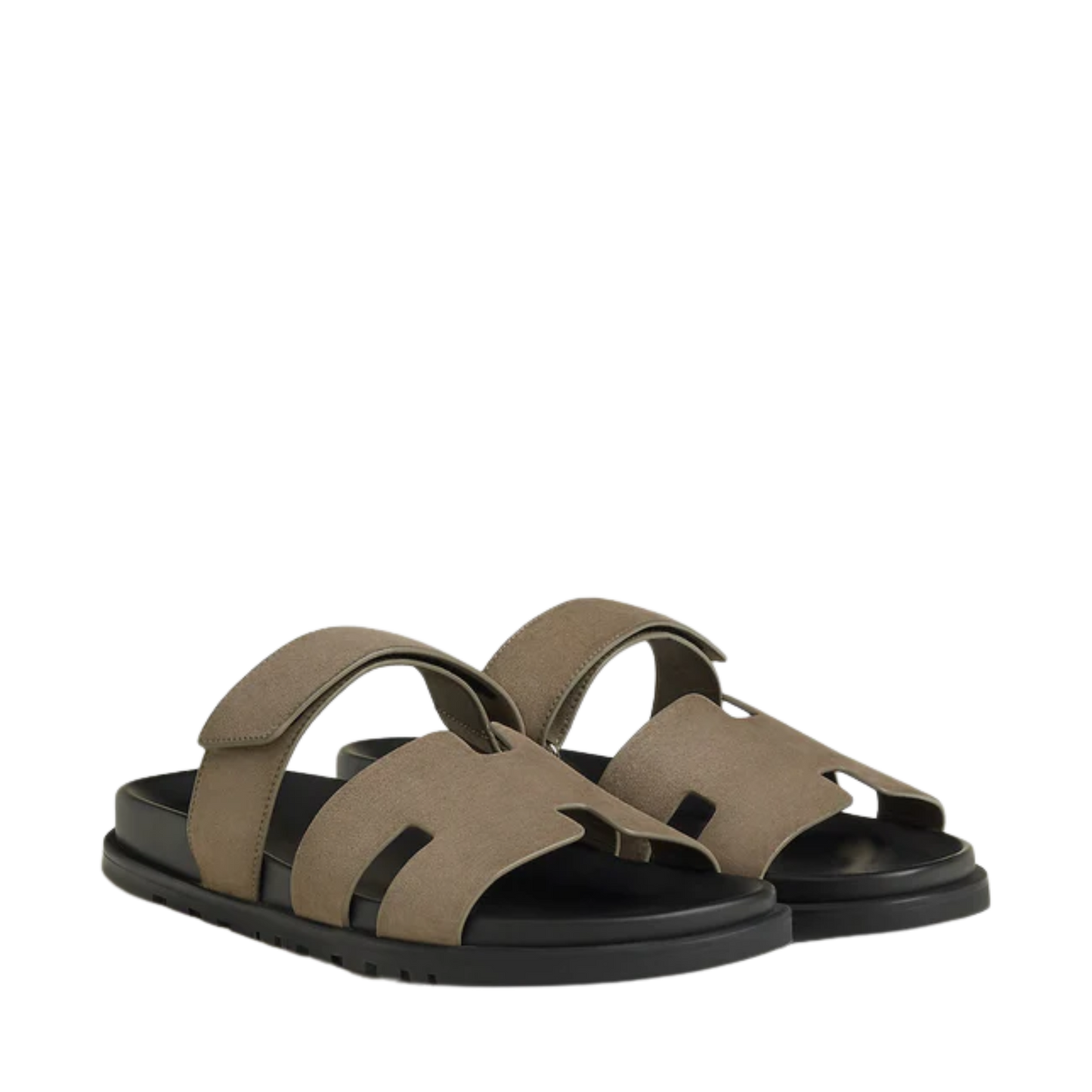 HERMÈS CHYPRE SANDAL ETOUPE "SUEDE"