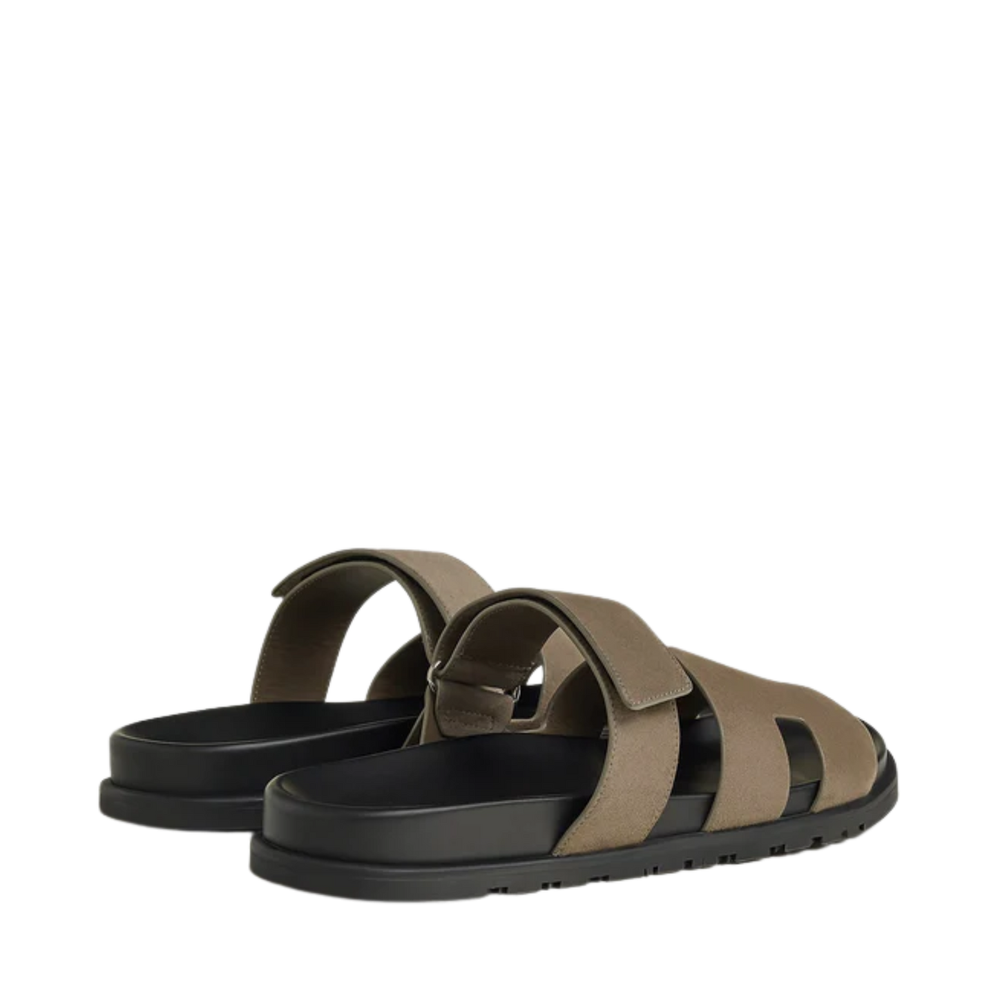 HERMÈS CHYPRE SANDAL ETOUPE "SUEDE"
