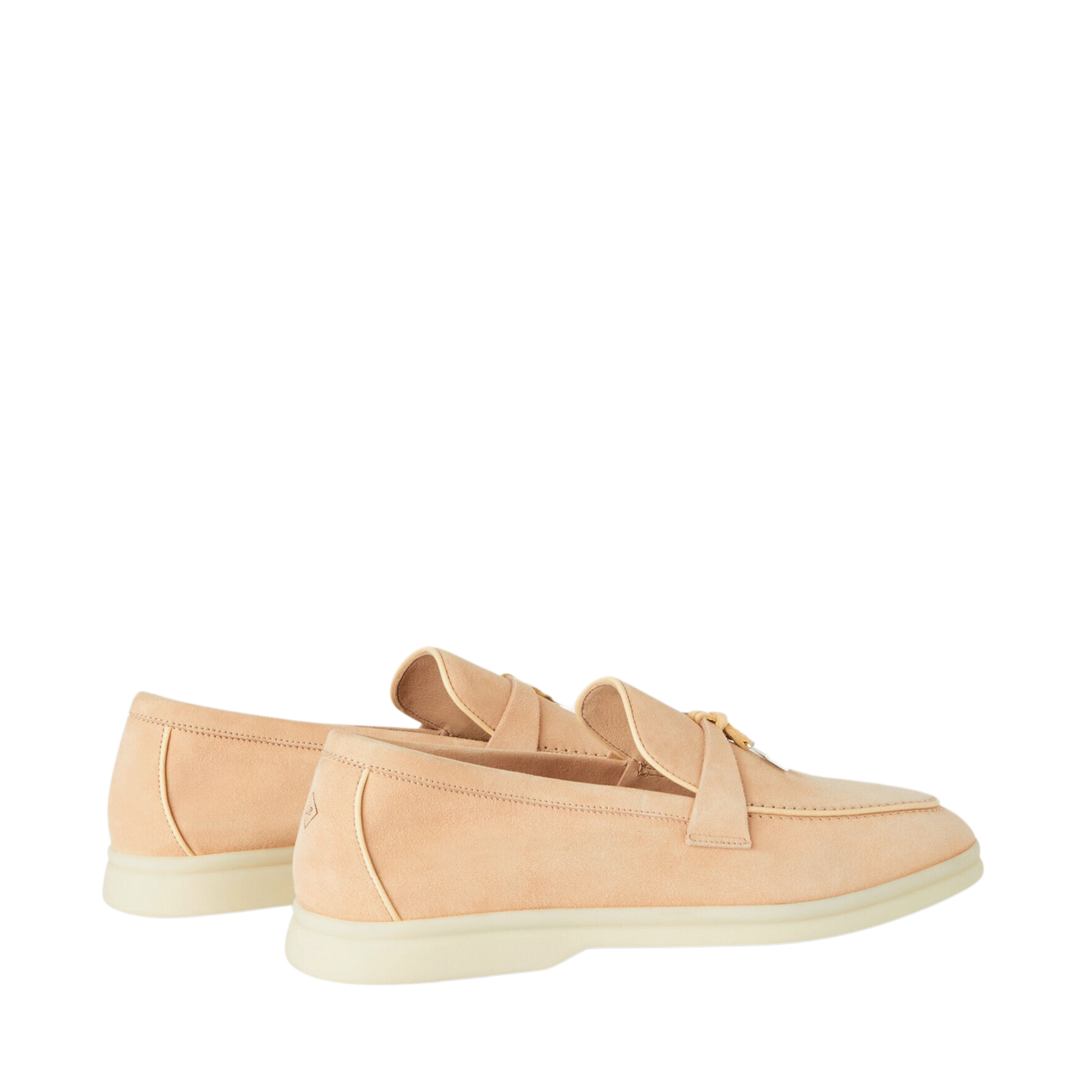 Loro Piana summer charms walk loafers suede azuki beans
