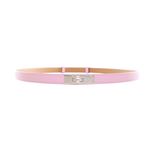 Kelly 18 belt Mauve Sylvestre with Palladium Hardware