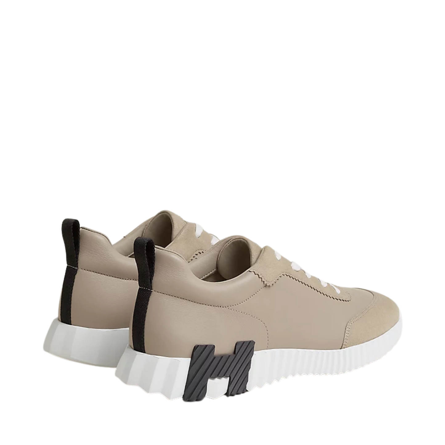 Hermes Bouncing Sneaker Beige Galet with Black