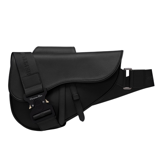 DIOR SADDLE BAG IN BLACK GRAINED CALFSKIN