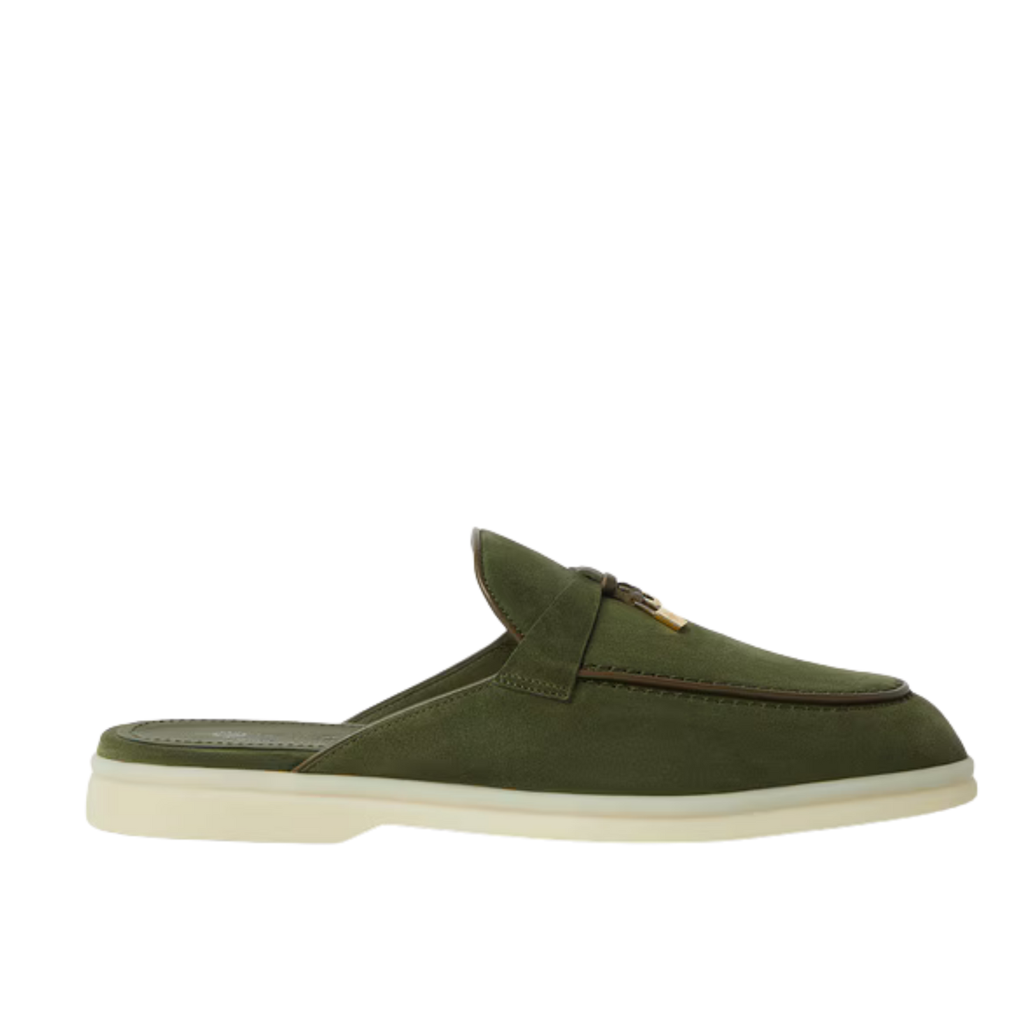 Loro Piana Charms Walk Babouche Loafer Ribbon Green