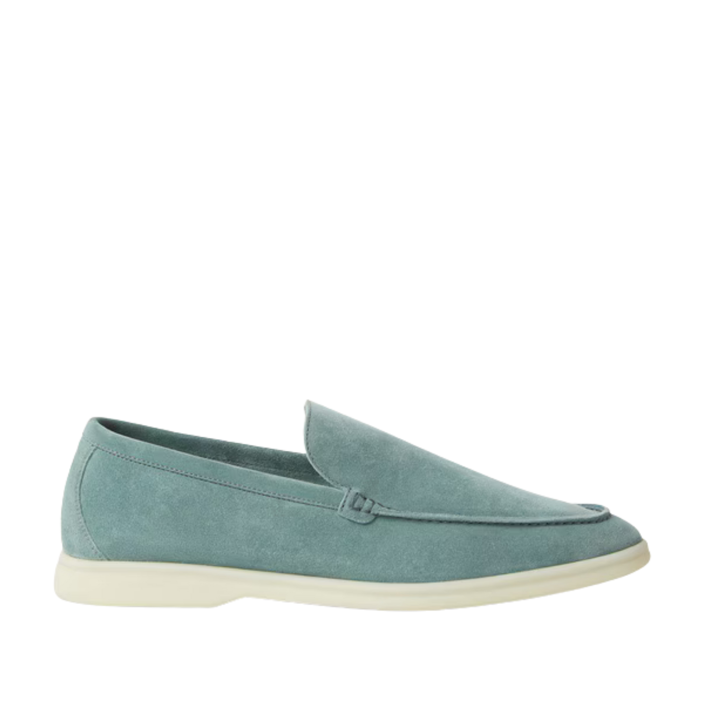 Loro Piana Summer Walk Loafers Suede Pine Cloud