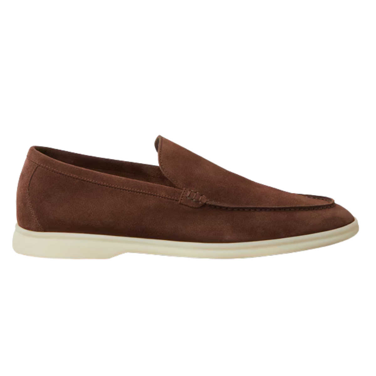 Loro Piana Summer Walk Loafer Suede Corteccia Brown