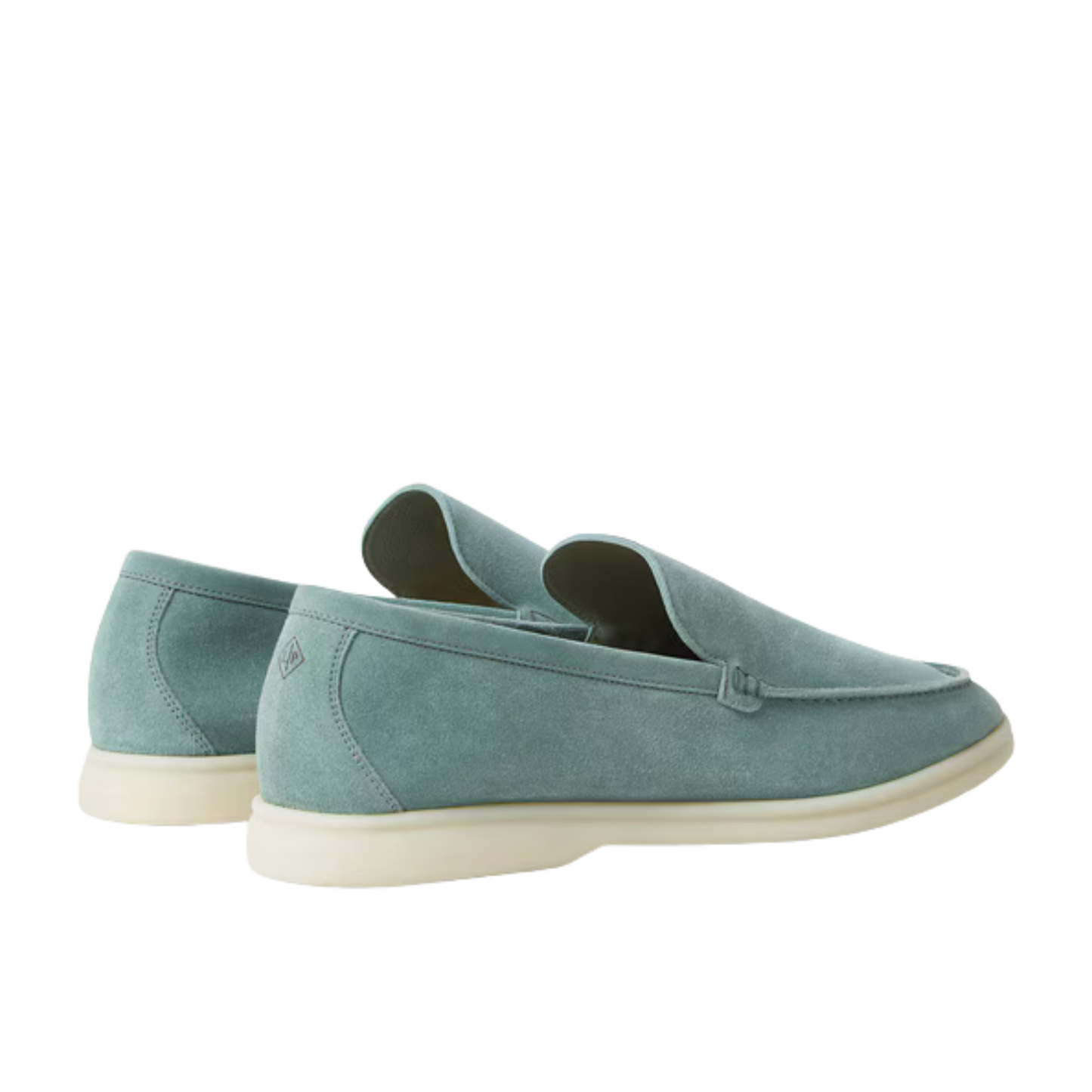 Loro Piana Summer Walk Loafers Suede Pine Cloud