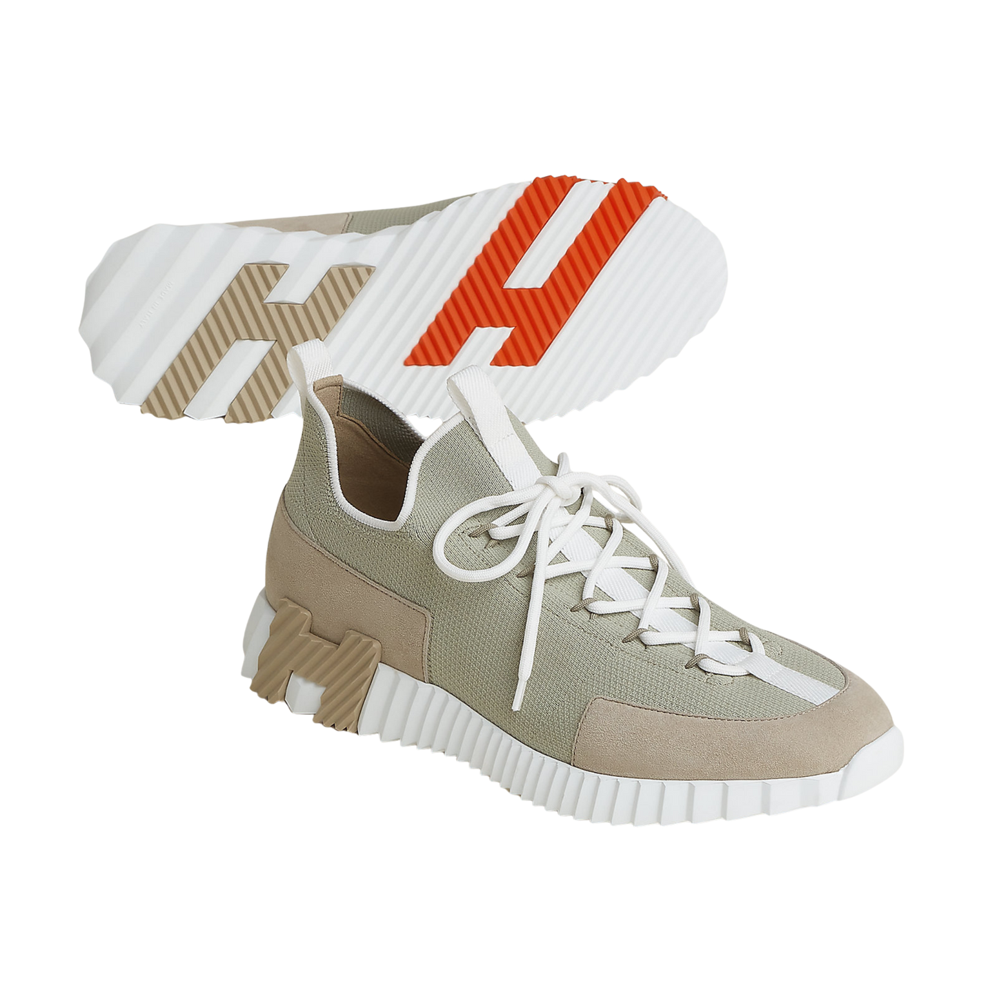 Hermès Lift Slip-On Sneaker Beige Esquisse
