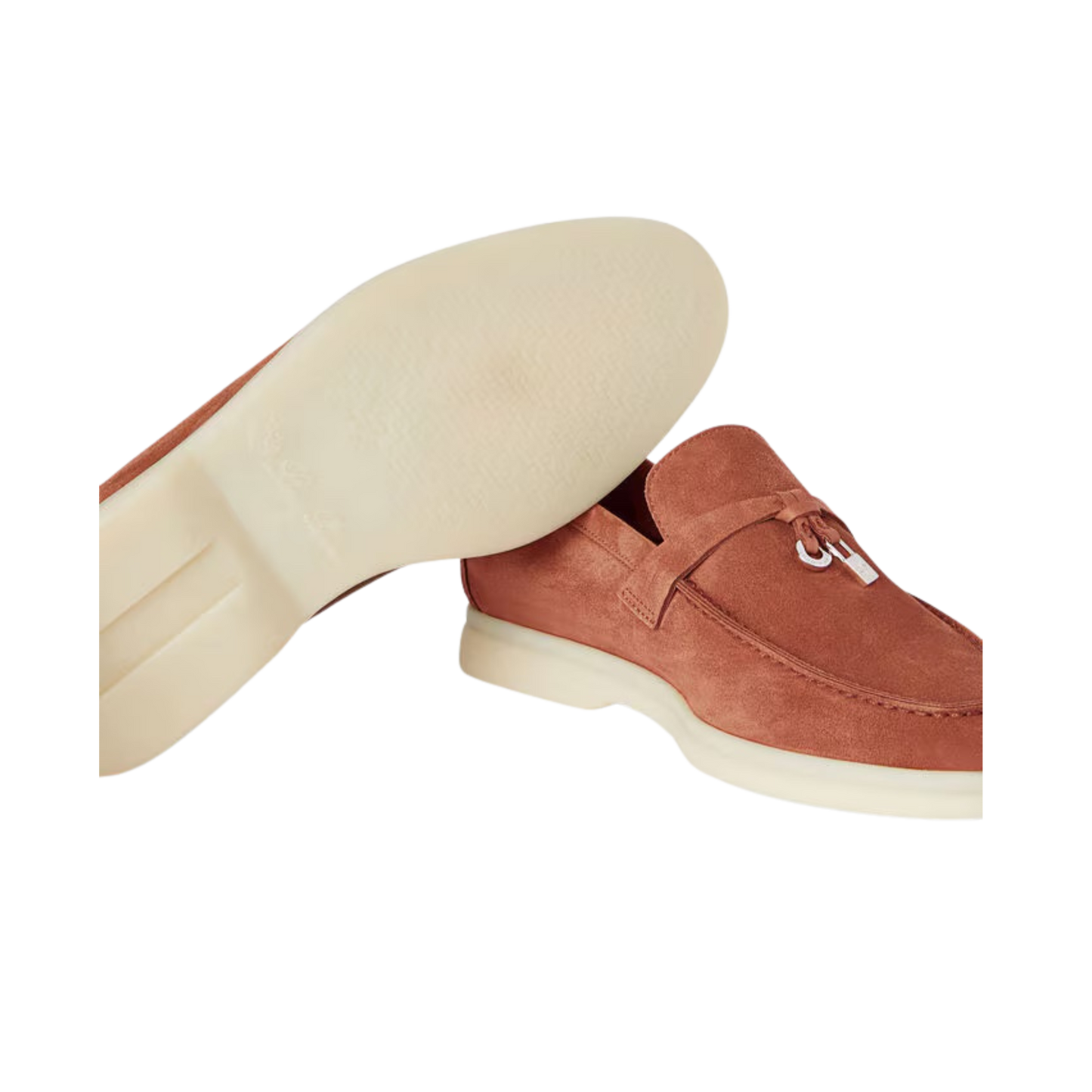 Loro Piana Summer Charms Walk Loafer Dusty Orange