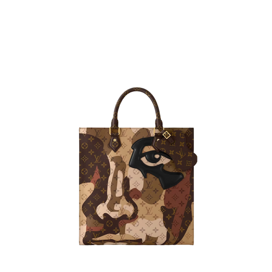 Louis Vuitton "Sac Plat" NV Tote Bag Brown (M46679)