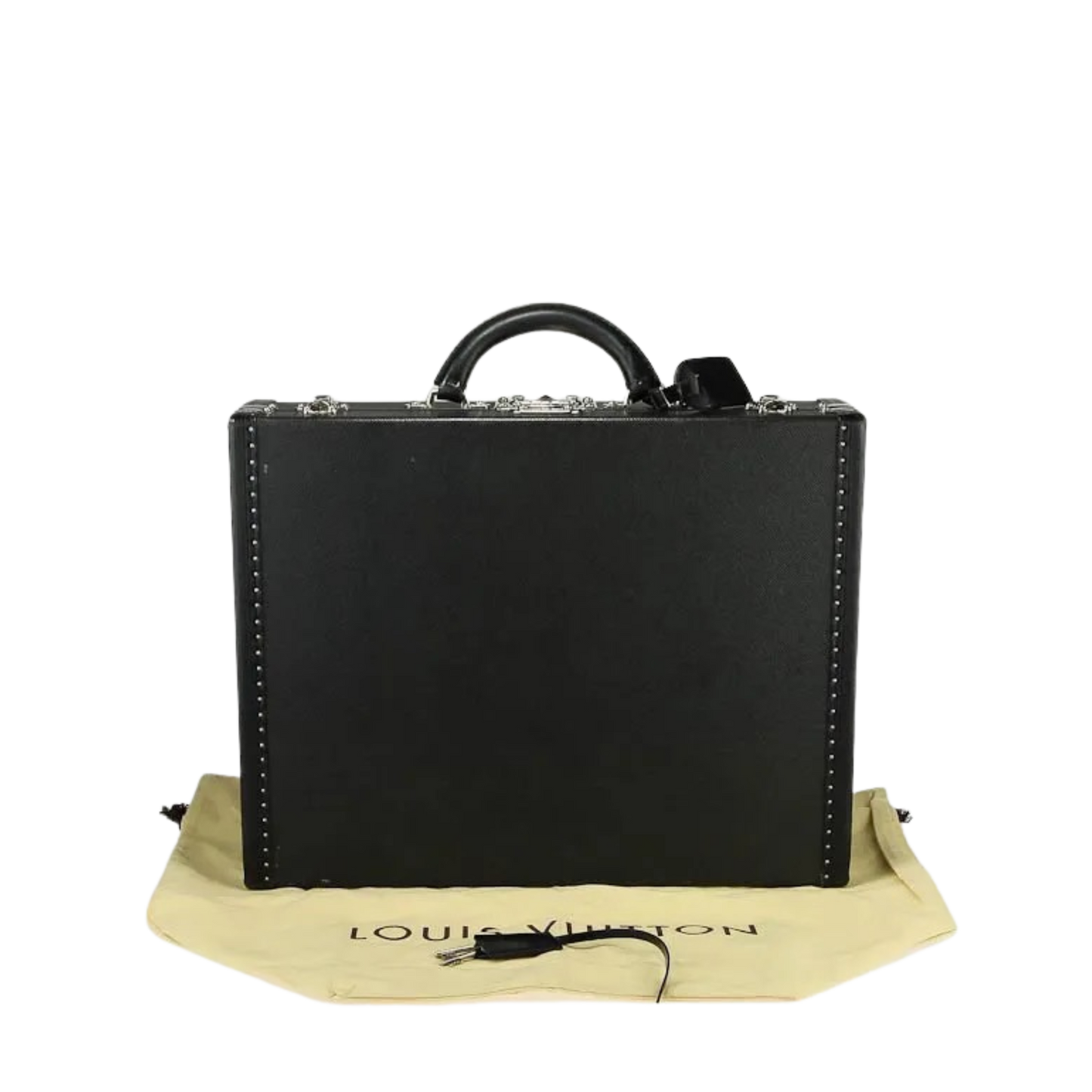 Louis Vuitton Black Taiga Leather President Classeur Briefcase