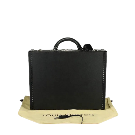 Louis Vuitton Black Taiga Leather President Classeur Briefcase Bag