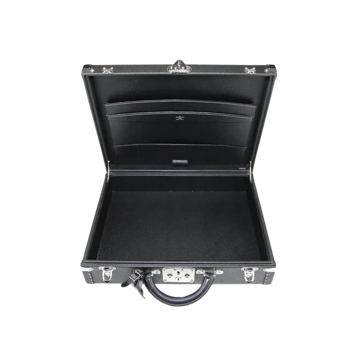 Louis Vuitton Black Taiga Leather President Classeur Briefcase