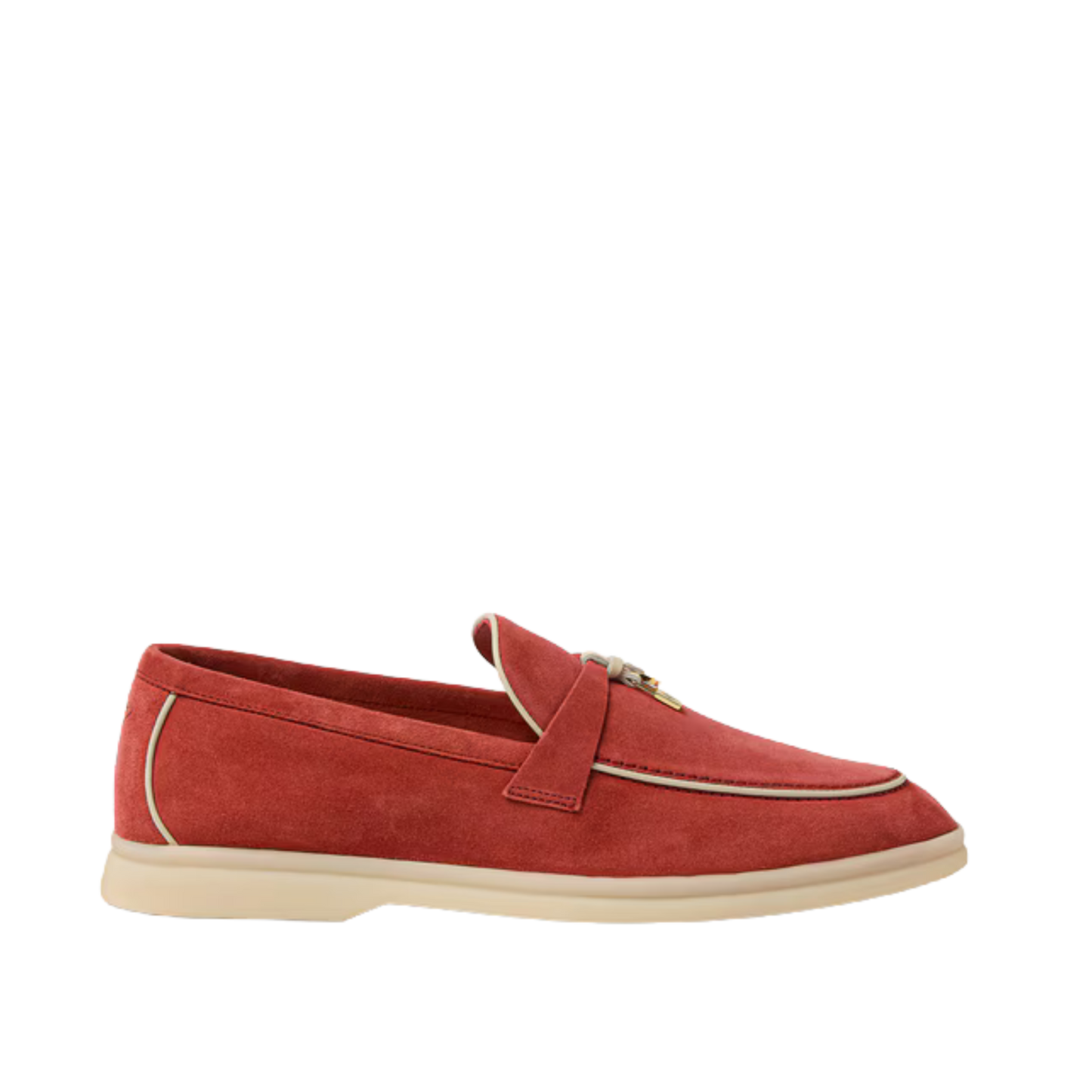 Loro Piana Summer Charms Walk Loafer Windsor Red