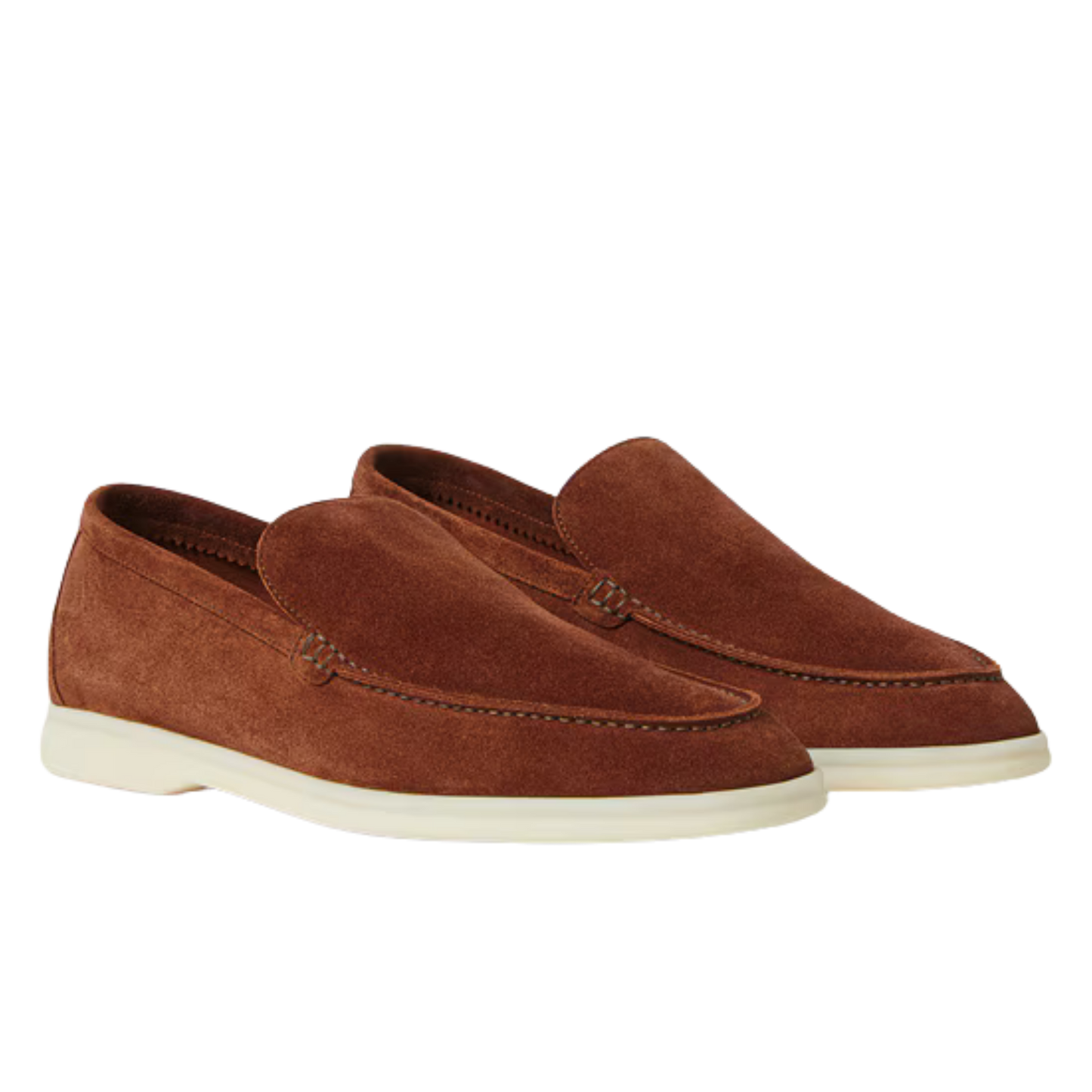 Loro Piana Summer Walk Loafer Suede Brown Whiskey