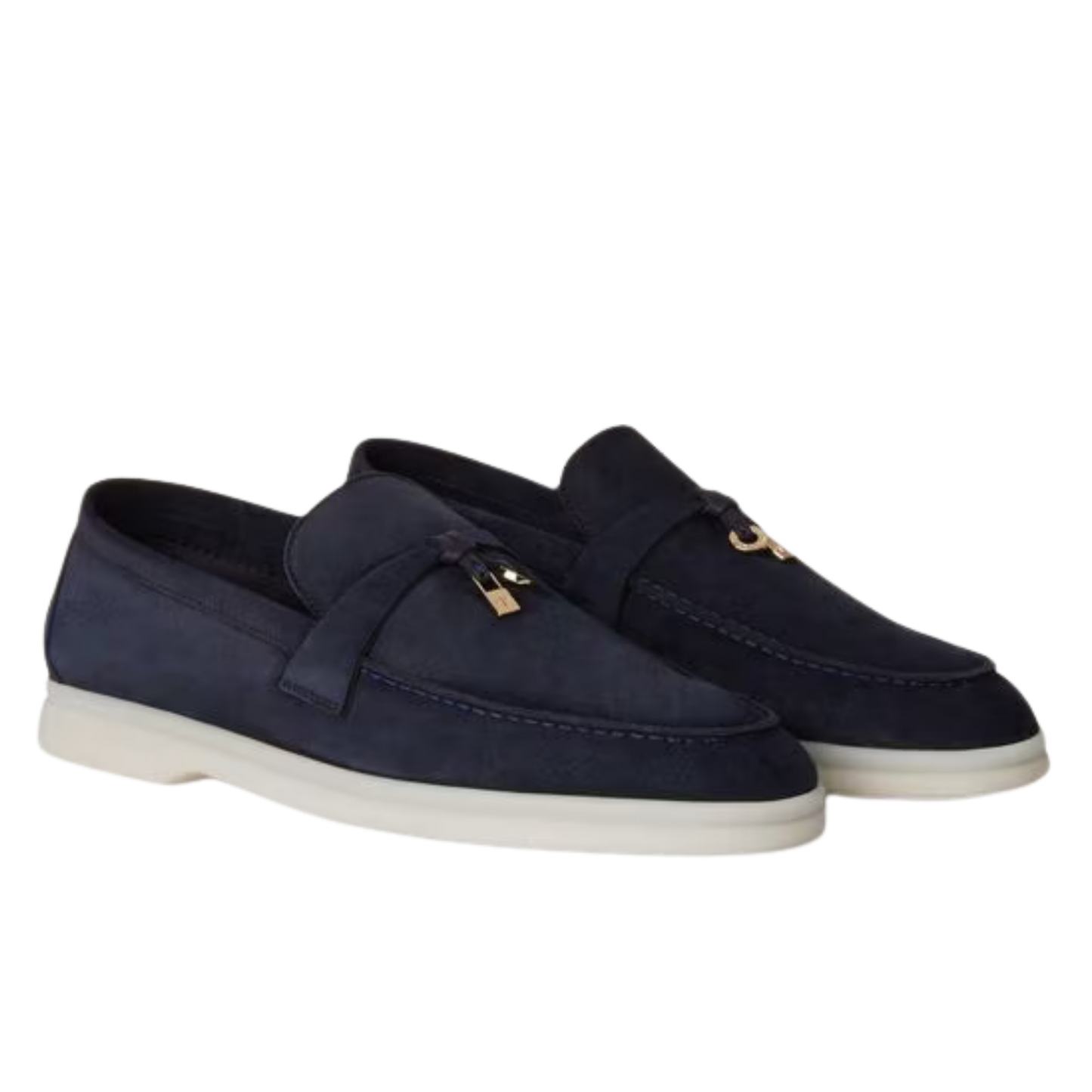 Loro Piana Summer Charms Walk Loafer Argo Blue Melange