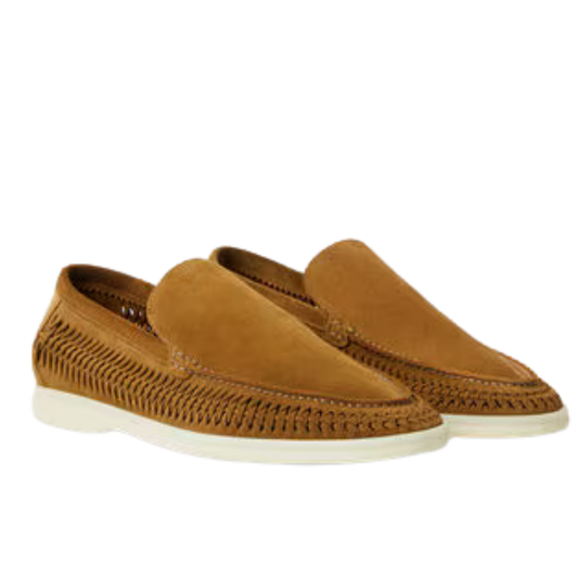 Loro Piana Summer Walk Loafer Tan